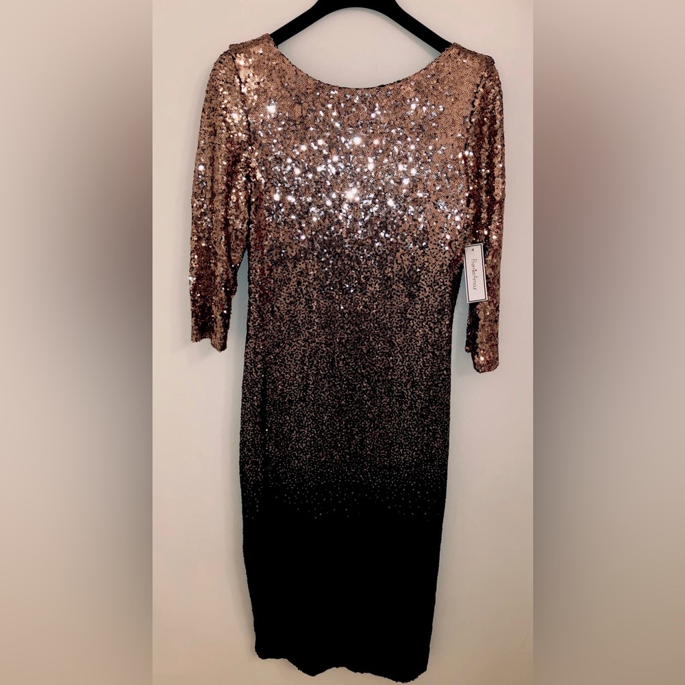 Premier Armour Rose Gold Ombré Sequin Dress